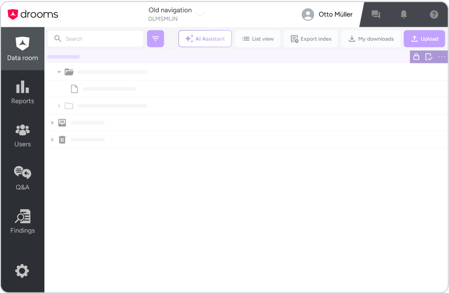 Desktop Old Navigation